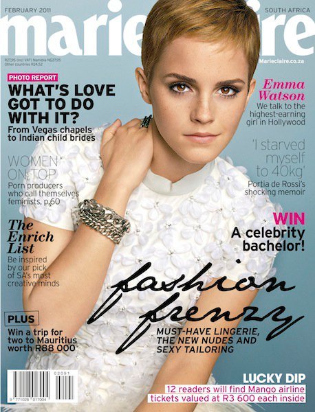 Marie Claire Issue February 2011 On the cover Emma Watson from Harry 