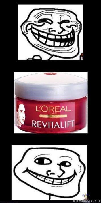 Troll Face Comic Revitalift Reblogged 1 year ago from mehotahonehe