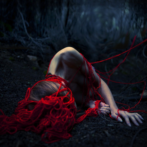 redcolors:  the dangers of being alone (by Brooke Shaden) 