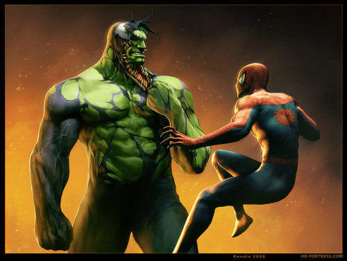 spiderman 3 venom vs spiderman. Venom-Hulk hybrid VS Spiderman