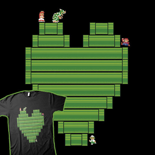 princess peach and bowser in love. 8-Bit Love available at