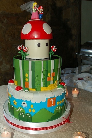 Mario Birthday Cake on Super Mario Cake Nintendo Cake Mario Wedding Cake Cake