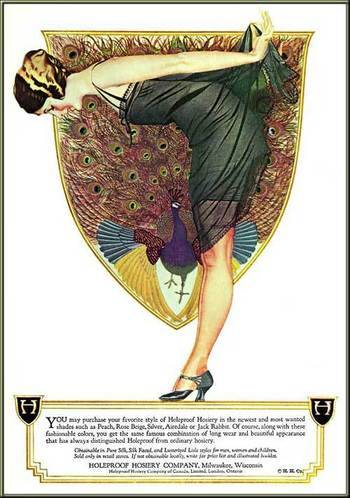 The 1920s Vintage advertisement for hosiery Source ladlady