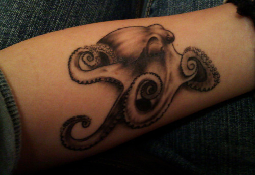 Tattoo Tuesday Five octopuses and a jellyfish