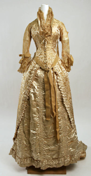 Wedding ensemble ca. 1880 via The Costume Institute of The Metropolitan Museum of Art 
