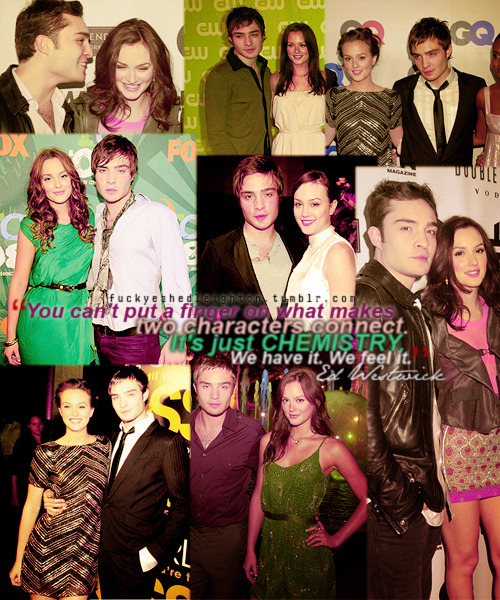 Ed Westwick Leighton Meester Public Appearances Several years 