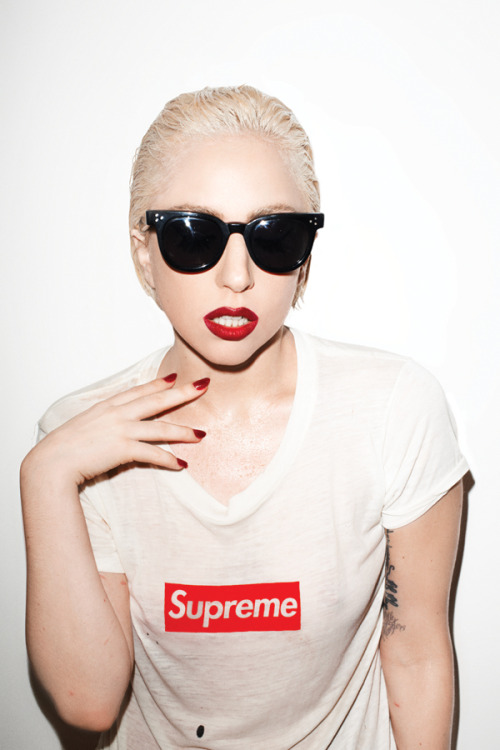 Lady Gaga shot by Me for Supreme #5.