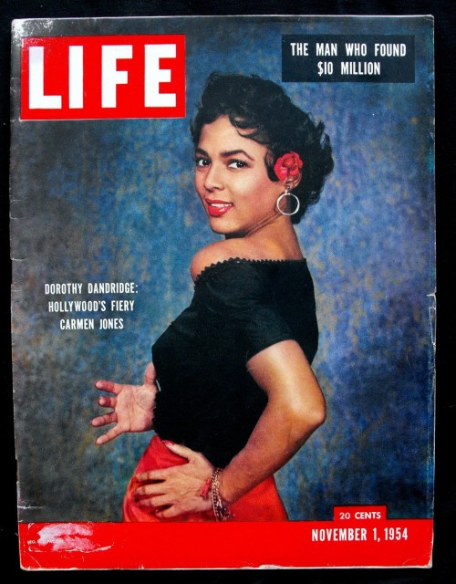 Dorthy Dandridge on the cover of Life Magazine as Carmen Jones