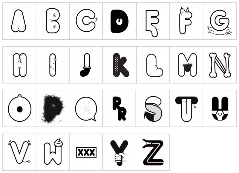 The Missive: Effing Typeface by Alex Merto 2010