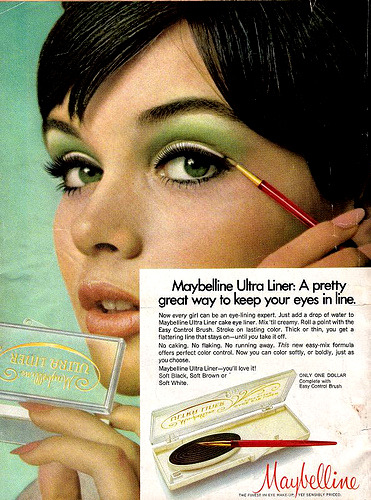 60s makeup style. the sixties make-up style