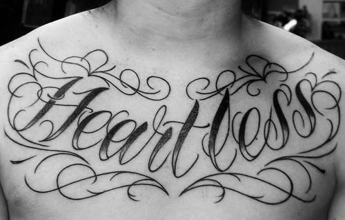 I love tattoos quote Tattoo Chest Piece Quotes