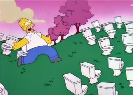 Image result for simpsons flushing meadows