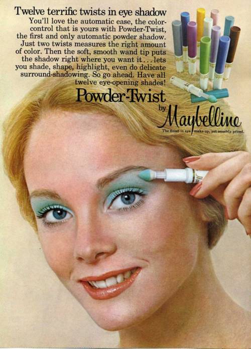 70s eye makeup. Powder-Twist Eye Shadow.