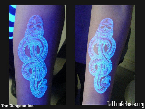 Dark Mark UV tattoo