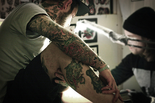 tattoo sleeve leg tattoo