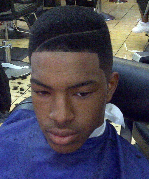 High Top Fade Haircut Black Men