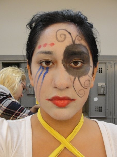 clown makeup designs. In make up class,