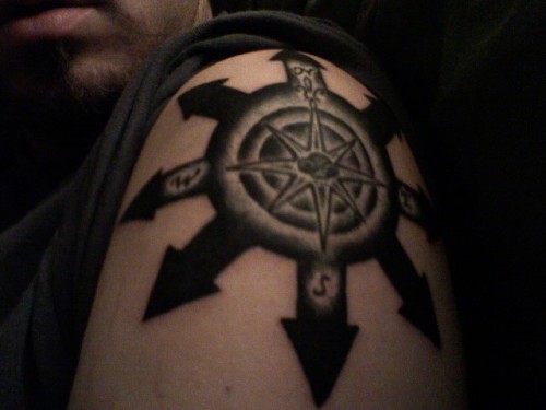 Chaos Compass tattoo I 