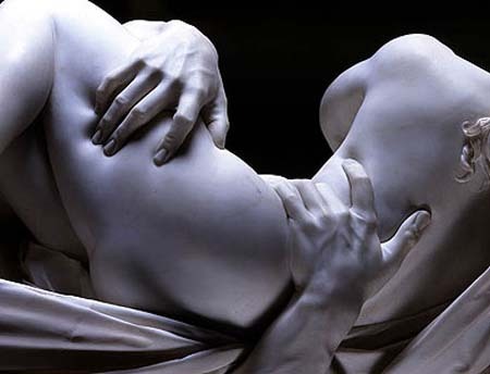 Detail from one of Gian Lorenzo Bernini’s sculptures. Bernini is one of the greatest sculptors to have ever lived. Only a true master can make marble feel like flesh like in this sculpture.