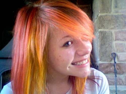 hayley williams hair orange. Finally got ma Hayley Williams