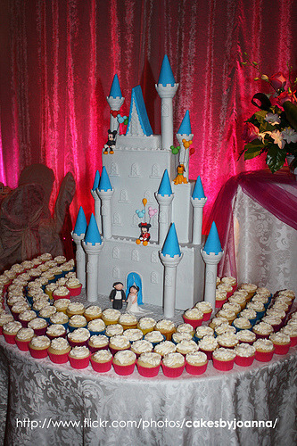 disney castle wedding cake by CakesbyJoanna 