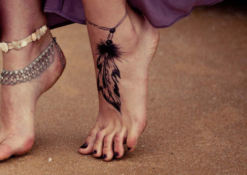 Tagged tattoo feather tattoo feather ankle tattoo 