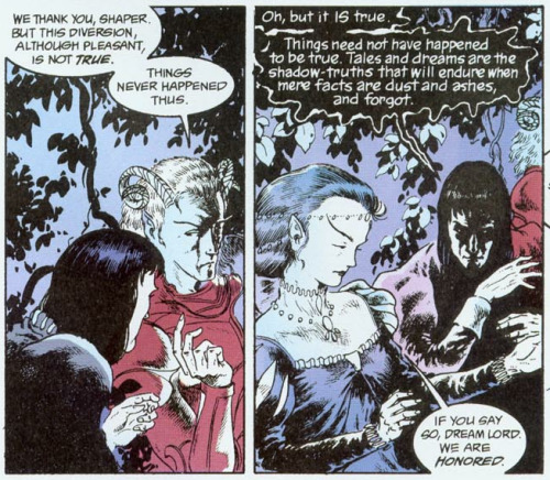 Sandman and Auberon from Dream Country by Neil Gaiman
