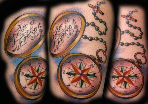 Compass rose tattoo by Guen Douglas Compass rose tattoo by Guen Douglas