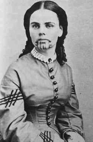 Olive Oatman 8220The first white tattooed woman in the history of