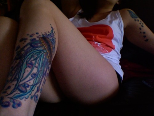 tattoos of jellyfish. I have tattoos: