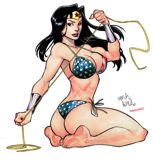 Wonder Woman Bikini
Lines - by Carlos Gomez
Colors - by Steven Mack