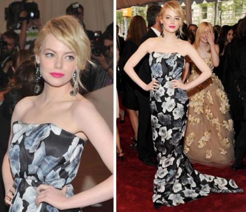 emma stone blonde bun. Emma Stone; With her natural londe hair pinned in an elegant un,