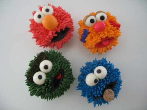 sesame street cupcakes. Sesame Street Cupcakes by