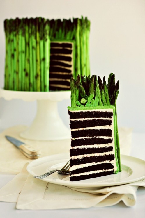 Asparagus Wedding Cake Green Theme