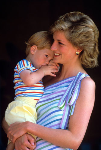 prince william princess diana. Princess Diana and young