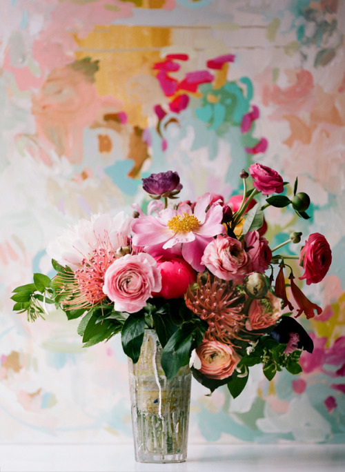  via Colorful Flower Arrangement Ideas Artist Wedding Ideas Wedding 