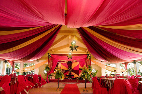 tagged as wedding reception red gold