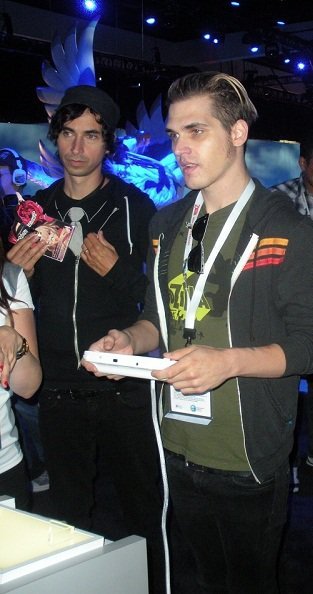 Mikey Way with @jimmyurine at the Nintendo booth at #E3.