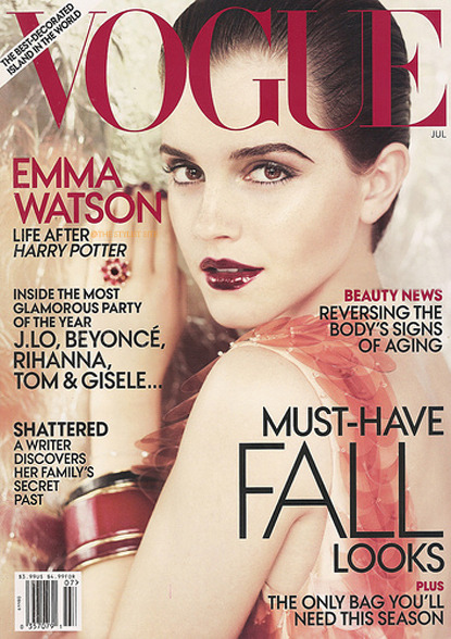 emma watson vogue 2011 us. Emma Watson covers “Vogue” US