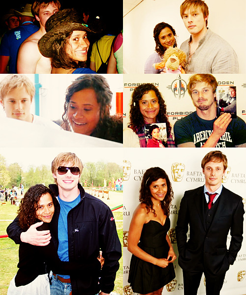 Top Six Photos Angel Coulby Bradley James