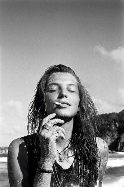 Daria Werbowy photographed by Cass Bird.