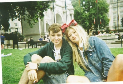 me and my friend Tilly before Wireless festival on saturday aw