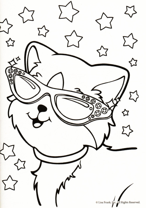 lisa frank cat Colouring Pages