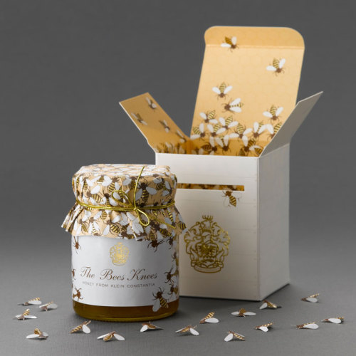 Honey packaging for Klein Constantia Farm by Terence Kitching