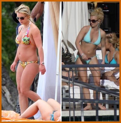 Britney Spears Before and After She may be crazy but she makes good work 