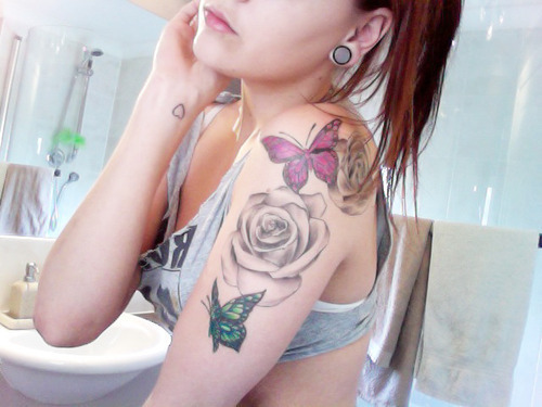 arm tattoos butterflies tattoos upper arm tattoo rose tatoos small 