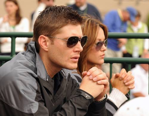 Jensen Ackles and Danneel Harris Ackles at the Northern Trust Open Golf 