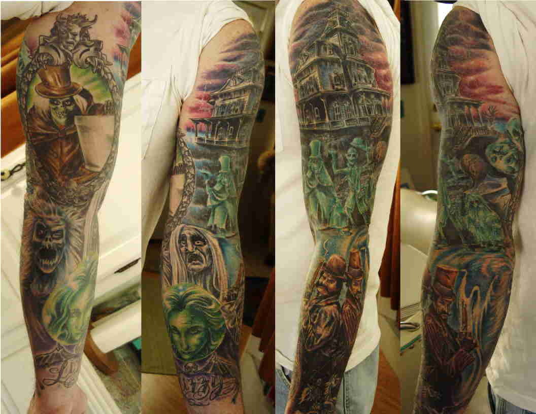 haunted mansion sleeve...OMG...and I want to meet this