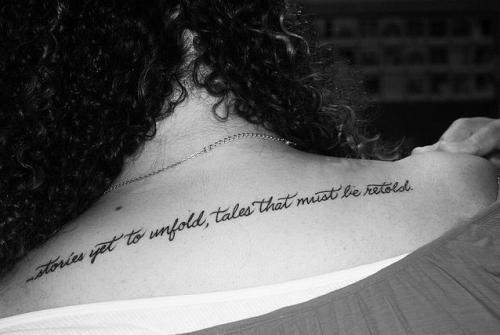 Word Tattoos Short Quotes Song Lyrics and Meaningful Sayings As Texts For 