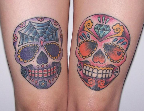 cool thigh tattoos